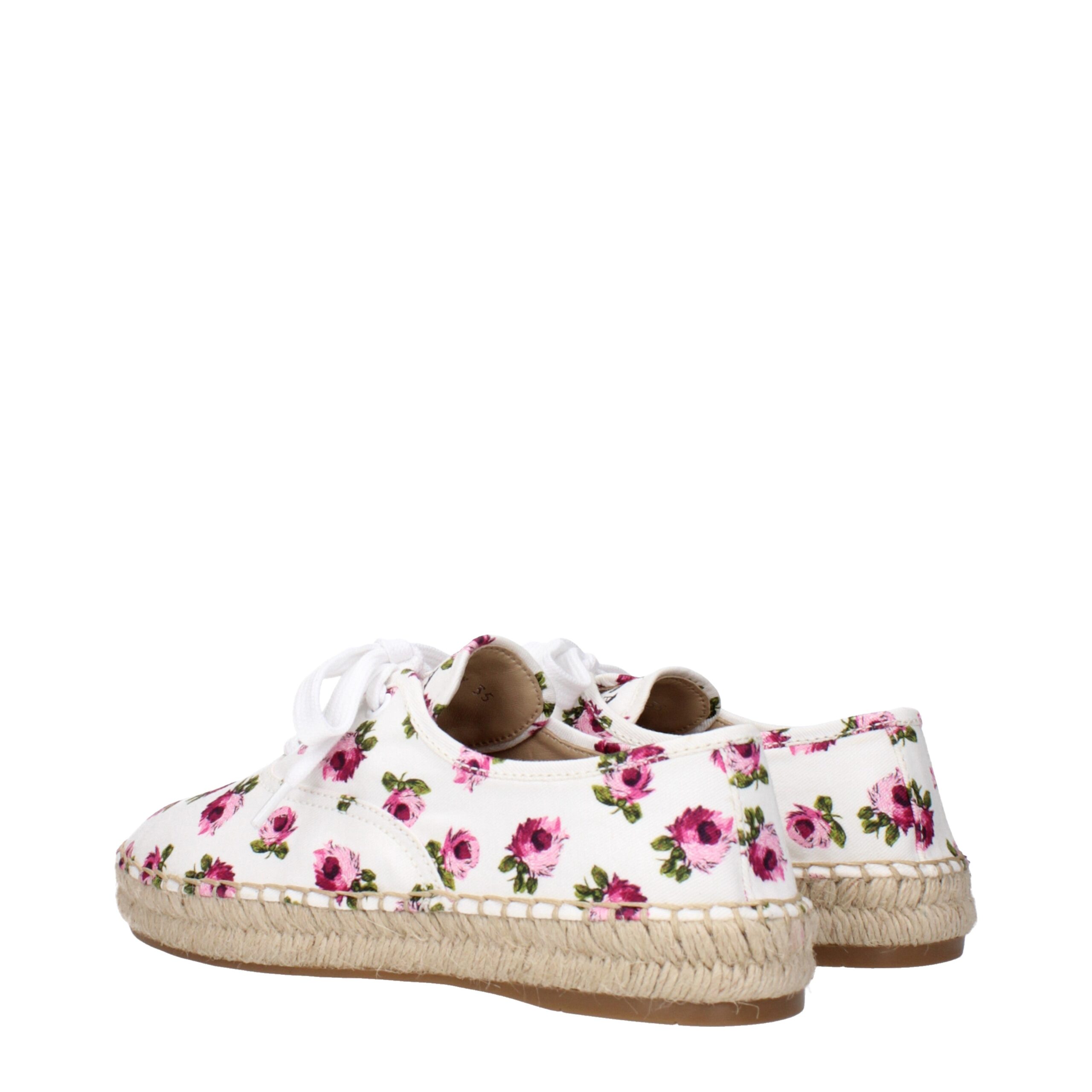 Prada White Fabric Espadrilles - Image 4