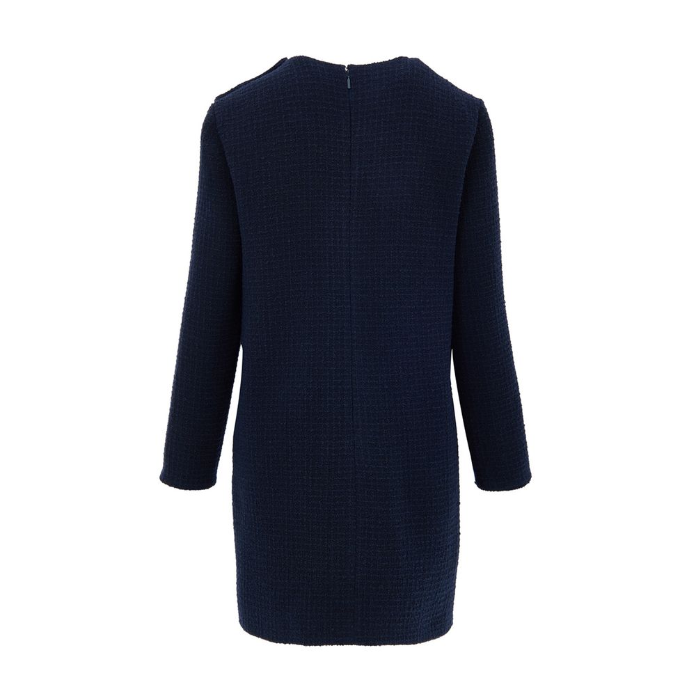 Gucci Navy Blue Wool Short Dress - Image 2