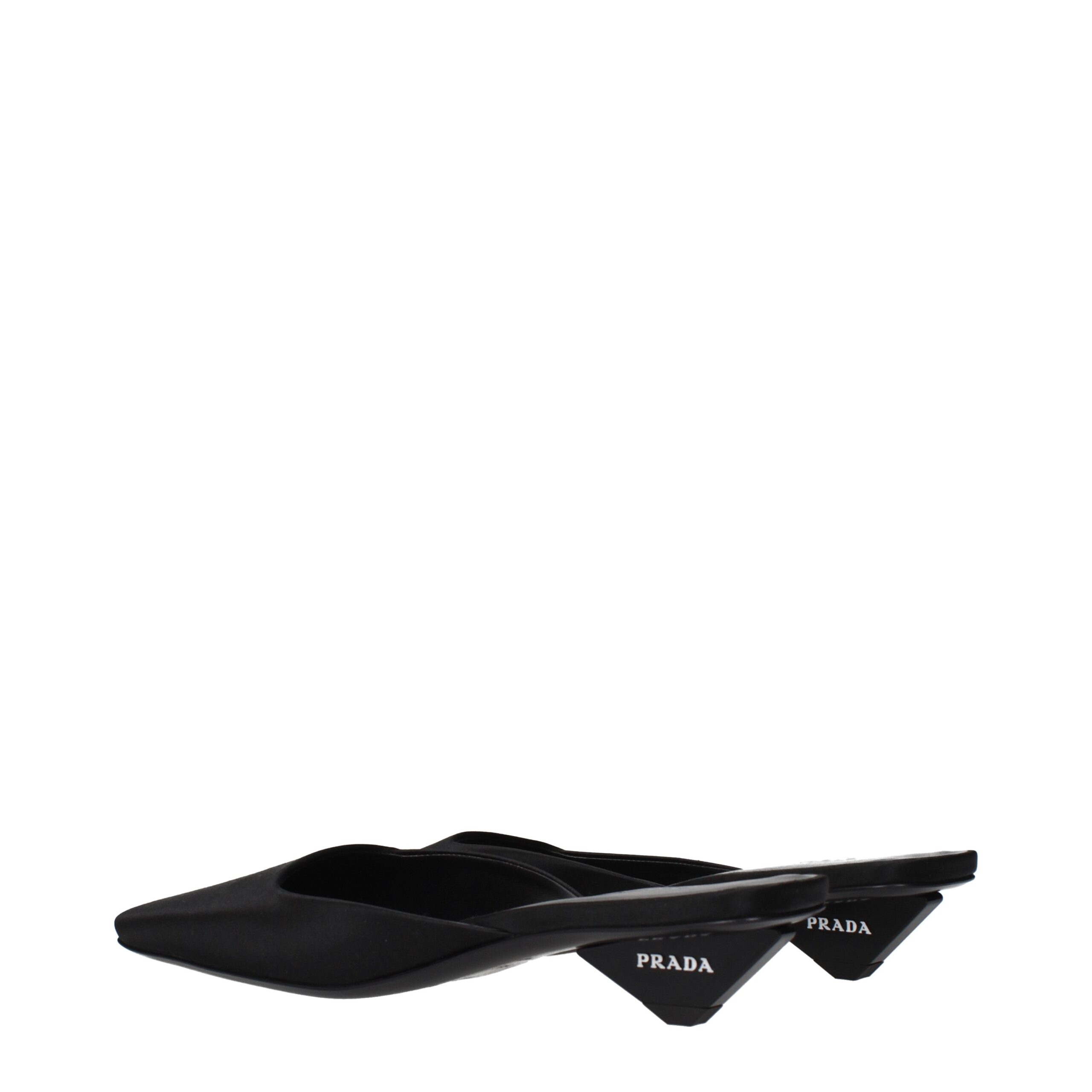 Prada Black Satin Flat Sandals - Image 4