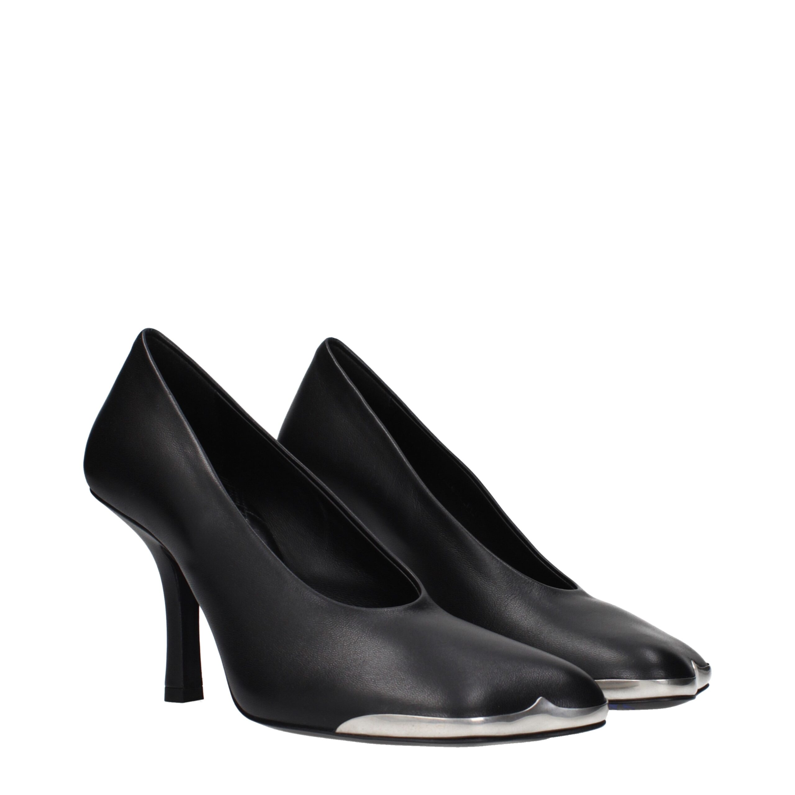 Burberry Black Leather High Heel Pumps - Image 2