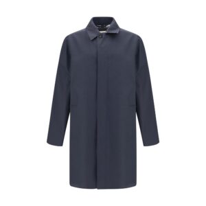 Burberry Blue Cotton Coat