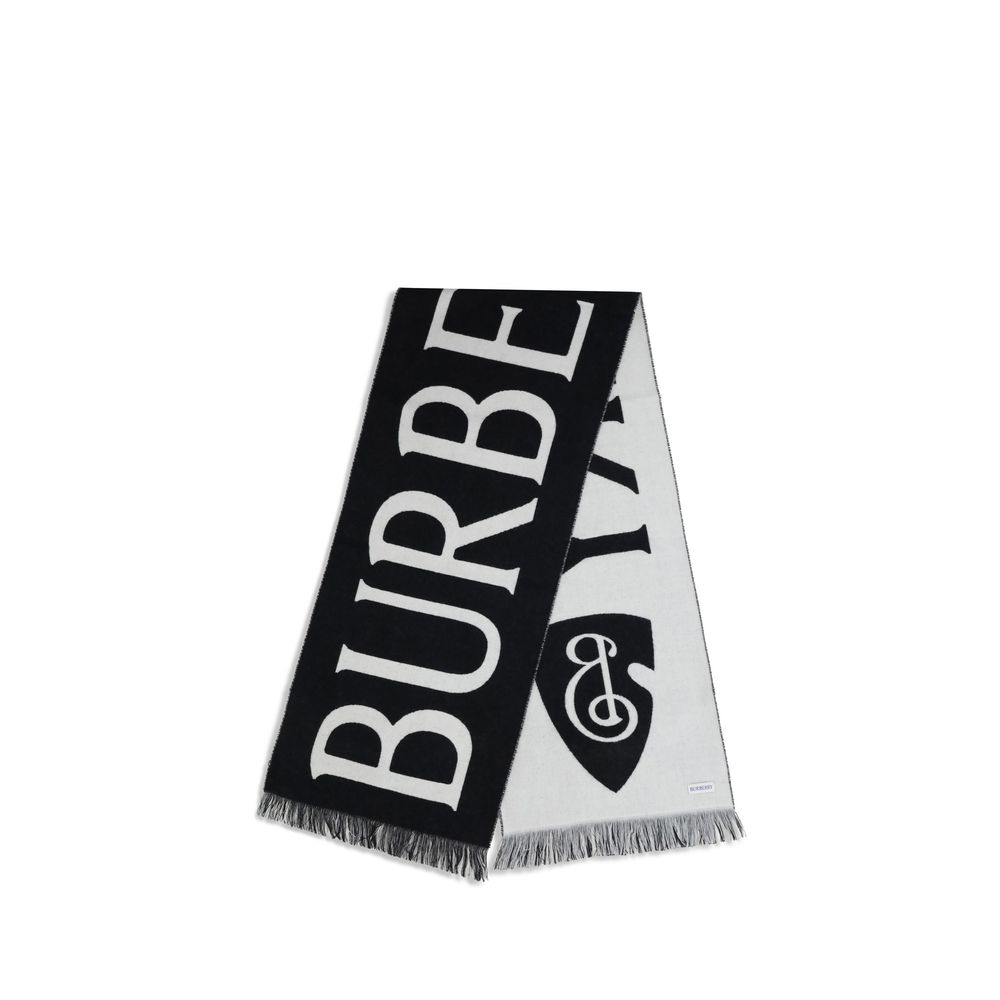 Burberry Black Wool Scarf - Image 2