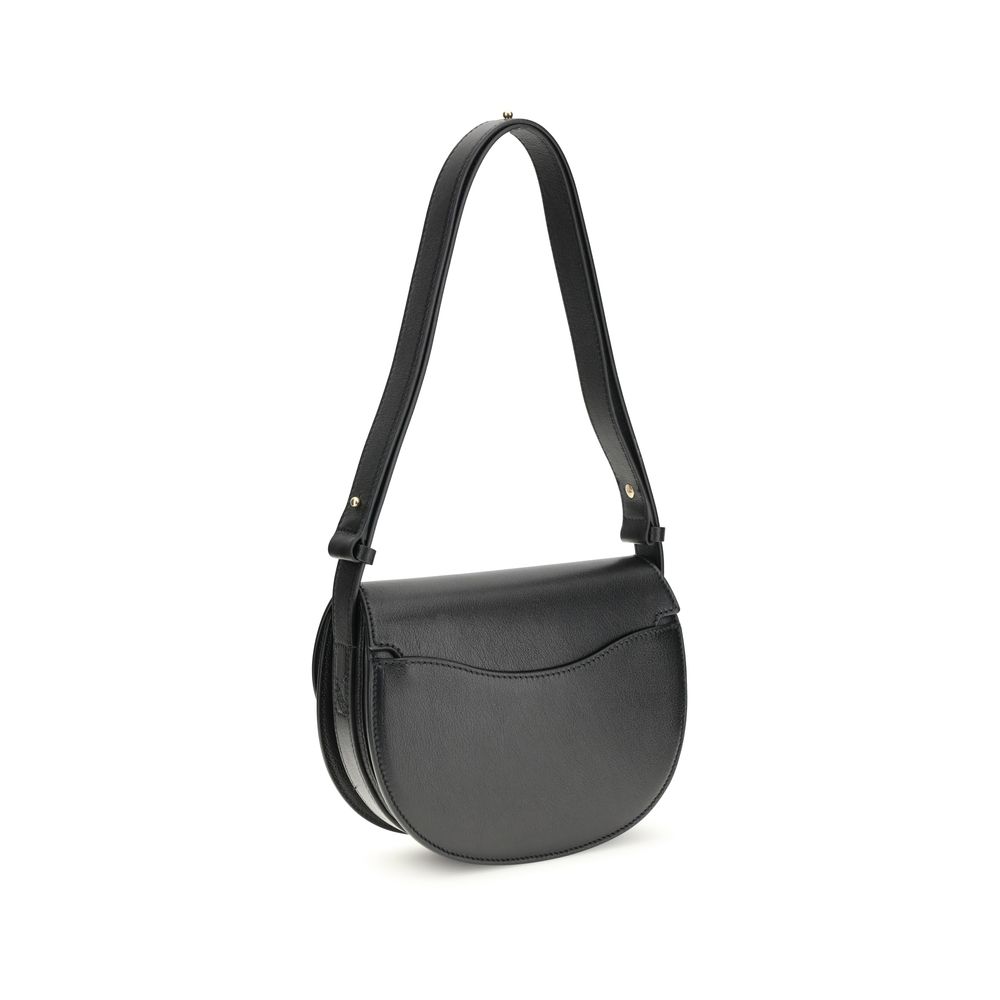 Burberry Black Calf Leather Bos Taurus Shoulder Bag - Image 3