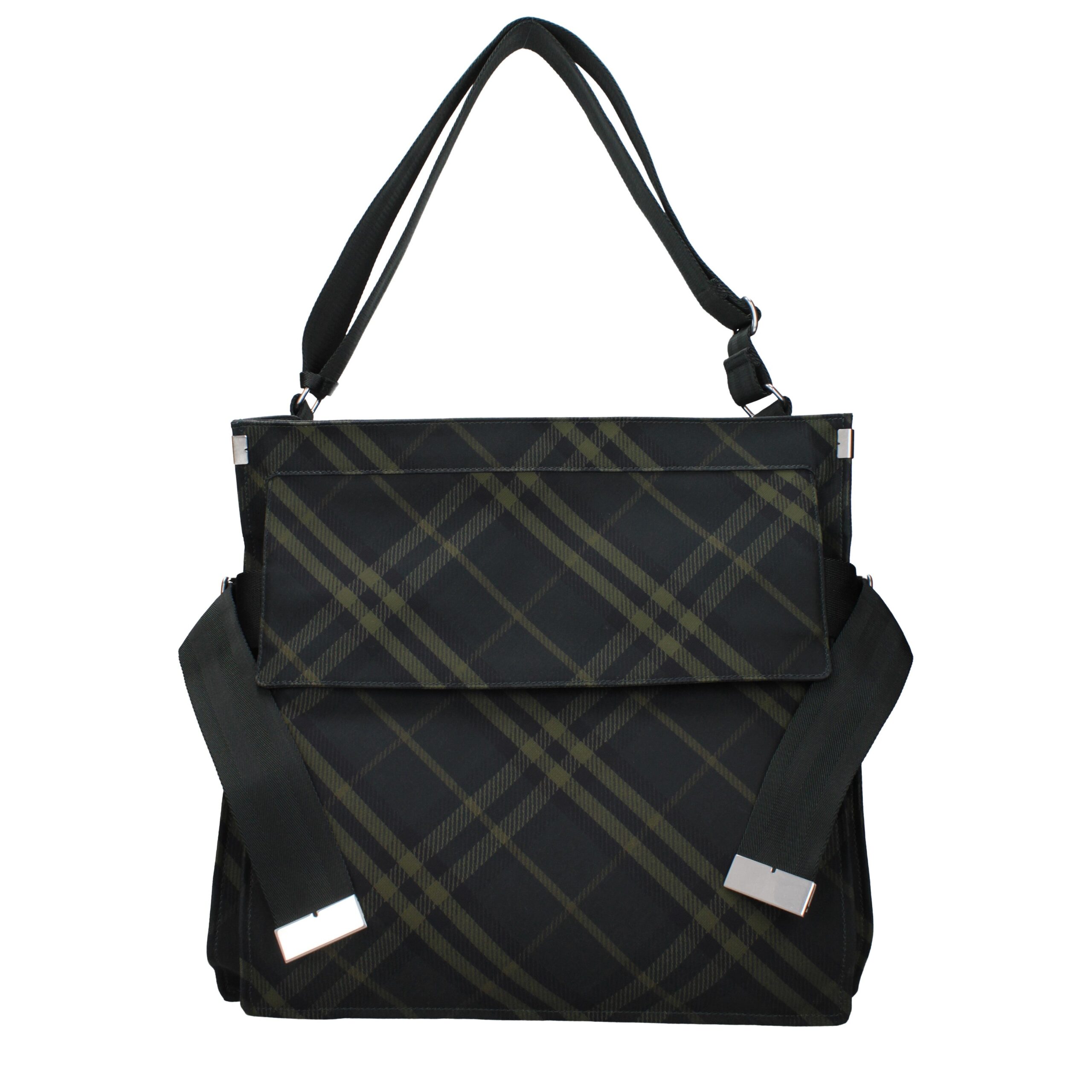 Burberry Green Fabric Crossbody Bag - Image 3