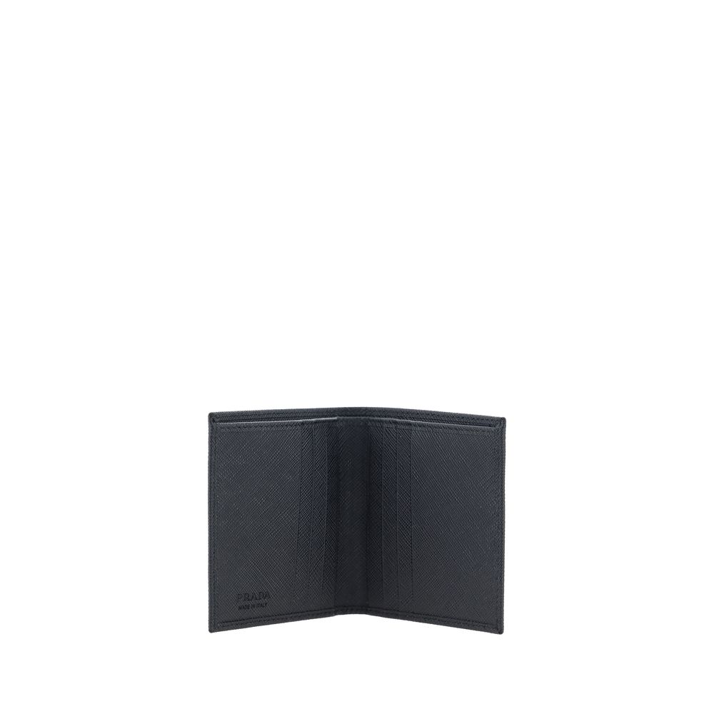 Prada Black Calf Leather Bos Taurus Wallet - Image 3
