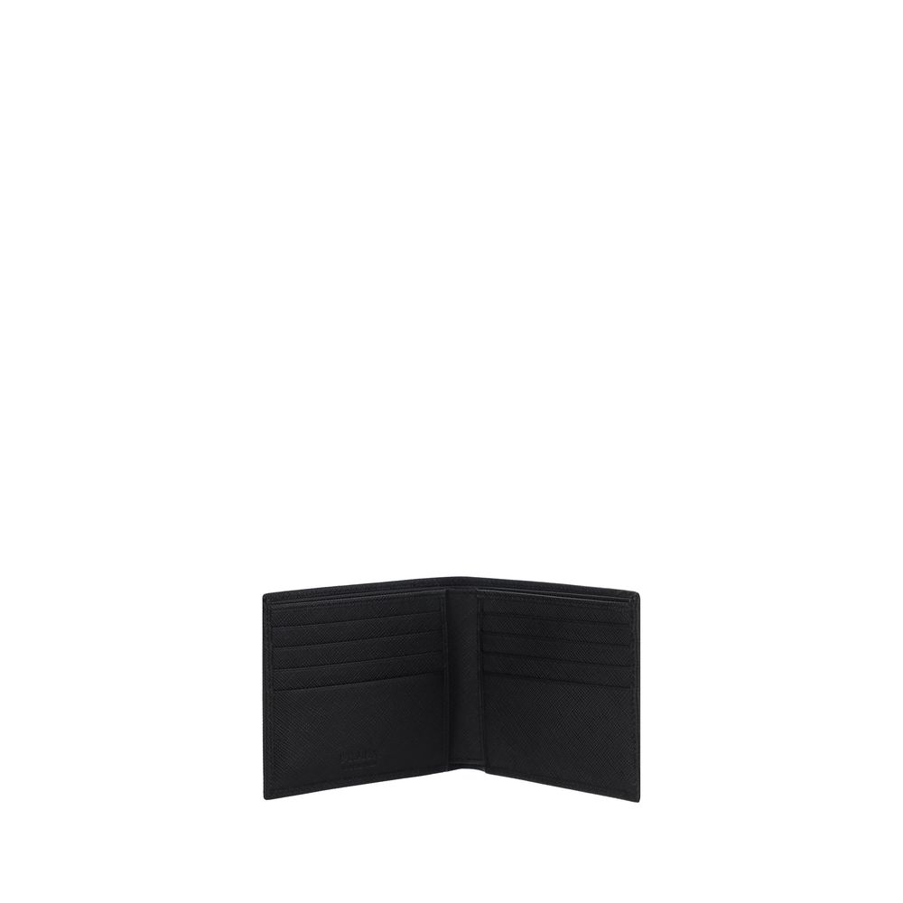 Prada Black Calf Leather Bos Taurus Wallet - Image 3