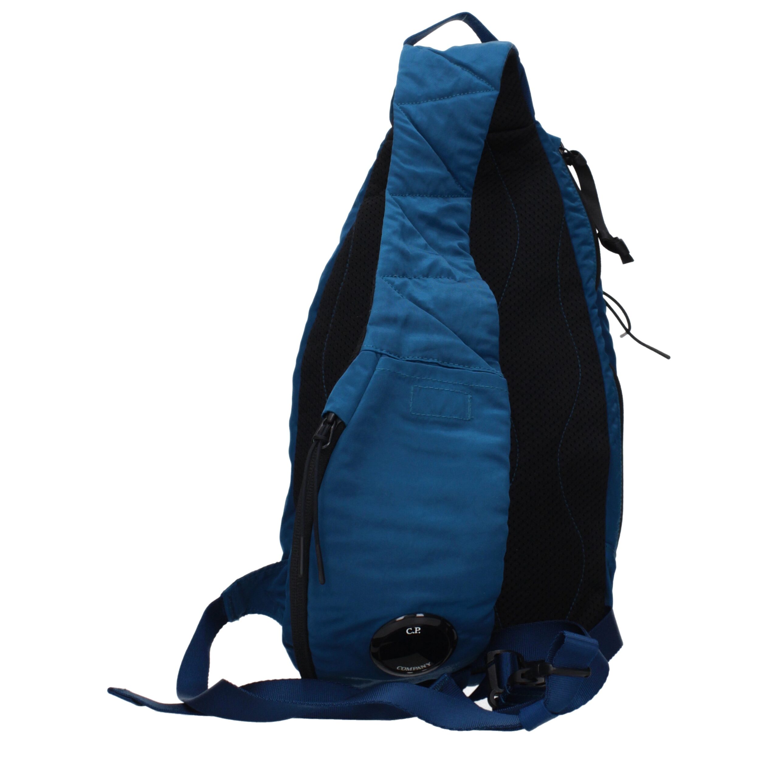 C.P. Company Blue Fabric Crossbody Bag - Image 3