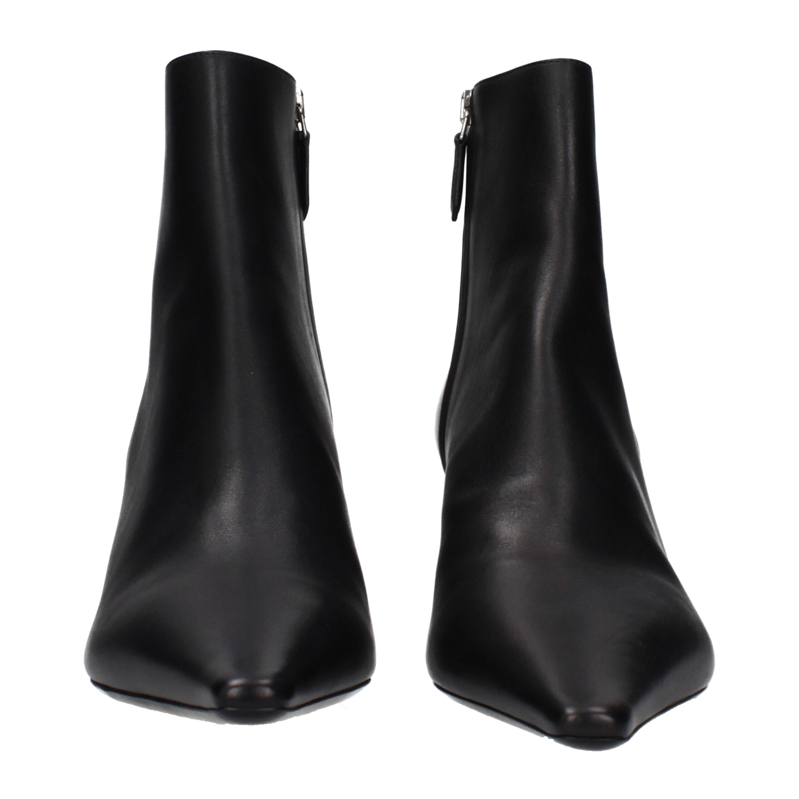 Prada Black Leather Ankle Boots - Image 3