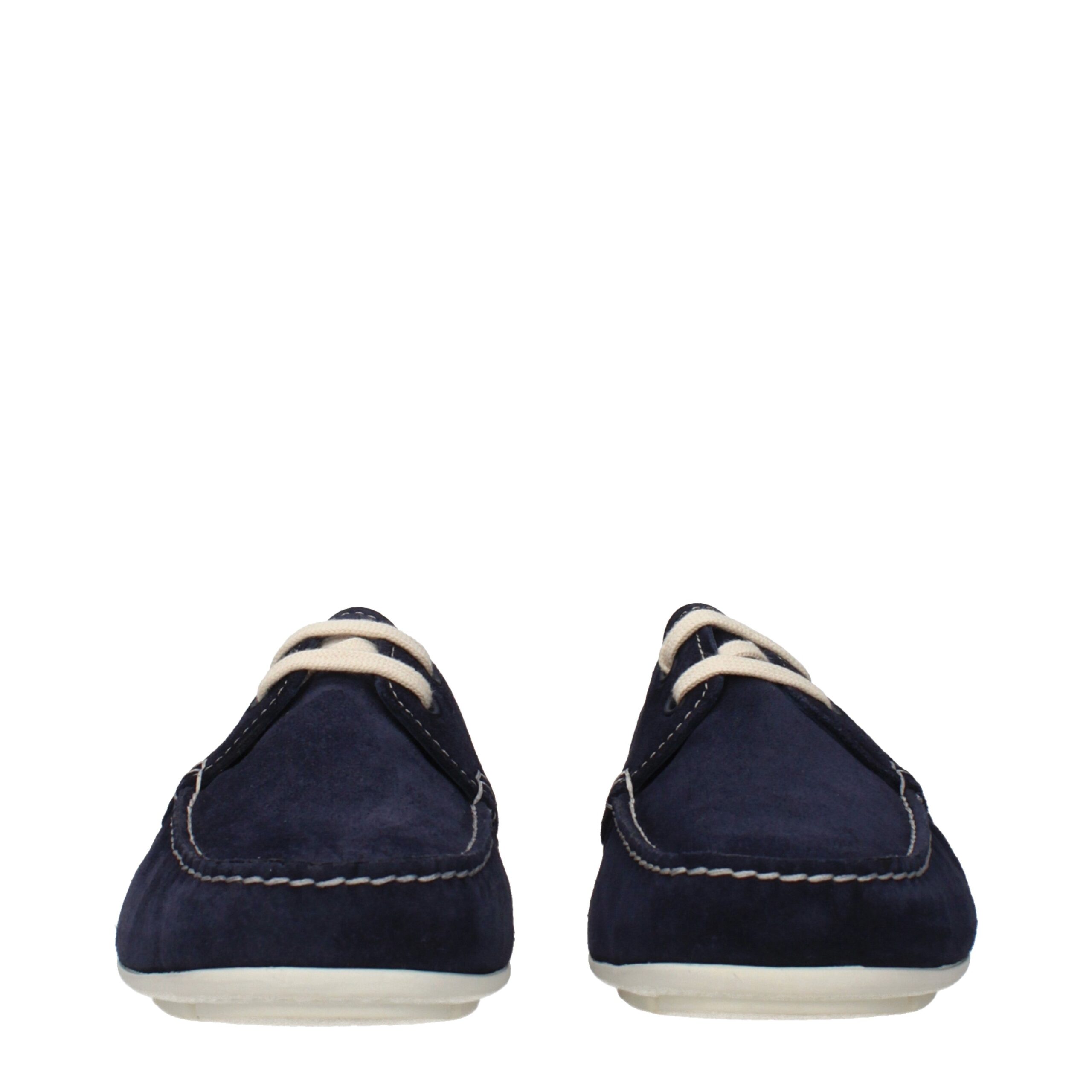 Prada Blue Leather Slip-On Loafers - Image 3