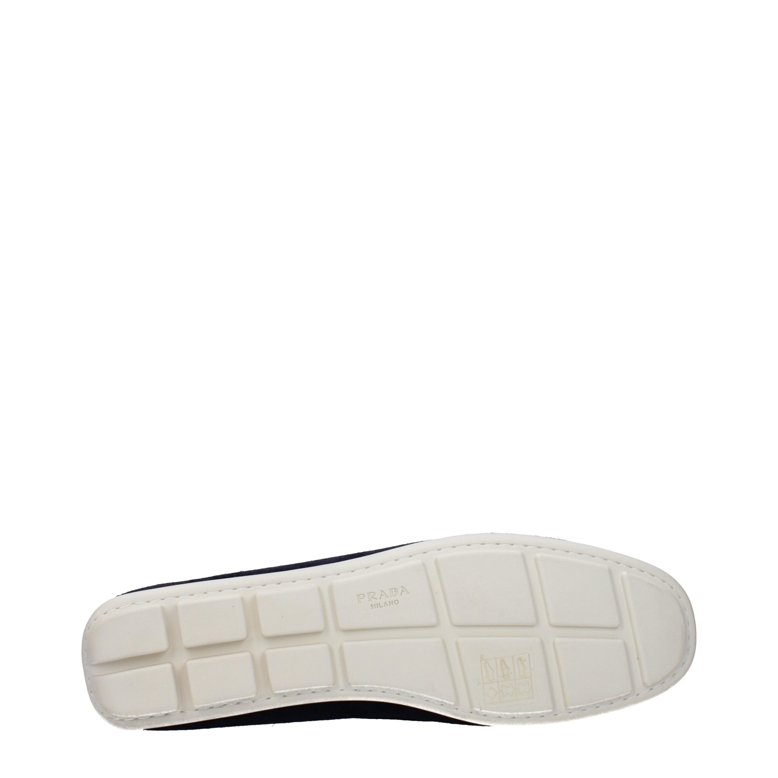 Prada Blue Leather Slip-On Loafers - Image 5