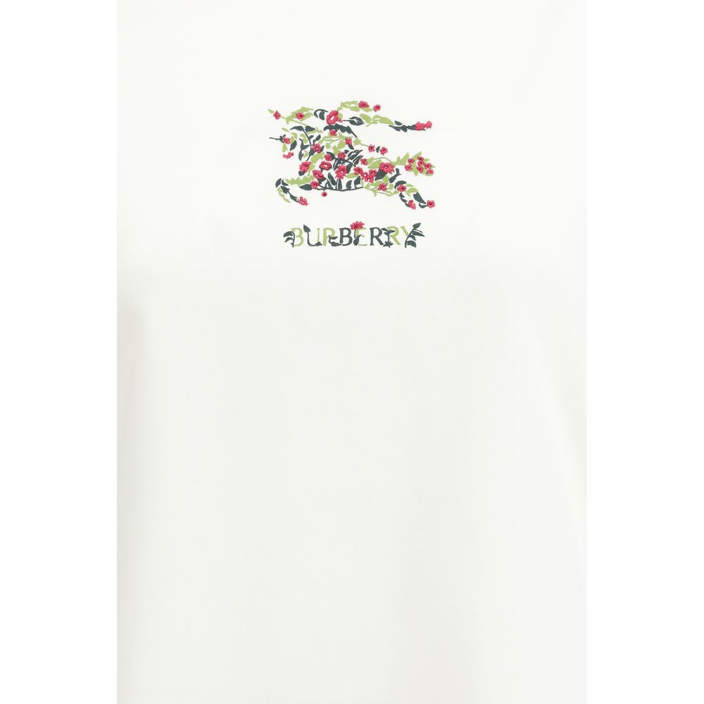 Burberry White Cotton T-Shirt - Image 3